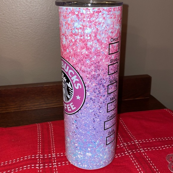 Starbucks Opal Geode Glitter 20oz Skinny Tumbler - Picture 3 of 7